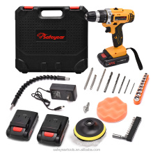 21V 3/8" high quality Durable Brushless Power Tool Set Bit Cordless Electric Drill Impact Driver